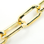 Load image into Gallery viewer, V137GP. Gold Plated 925 Sterling Silver Round Paperclip Chain