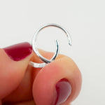 Load image into Gallery viewer, White Sterling Silver Round Trigger Clasp