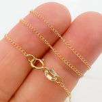 Load image into Gallery viewer, 14K Solid Gold Cable Necklace