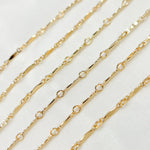 Load image into Gallery viewer, 568GF. 14K Gold Filled Dapped Bar Chain