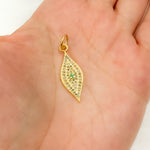 Load image into Gallery viewer, Buy Now Diamond Sterling Silver Eye Pendant with Gemstone