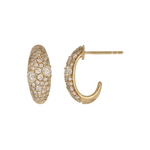 Load image into Gallery viewer, EFL54138. 14k Solid Gold Diamond Horn Studs Earrings