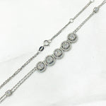 Load image into Gallery viewer, NK112603. 14K Solid White Gold Diamond Necklace