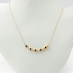 Load image into Gallery viewer, NFE70852BS. 14k Solid Gold Diamond and Blue Sapphire Eye Necklace