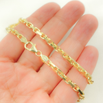 Load image into Gallery viewer, 14K Solid Gold Diamond Cut Box Link Chain