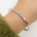 Load image into Gallery viewer, BNL68545. 14K Solid Gold Diamond Bangle