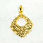 Load image into Gallery viewer, DC366. Diamond Sterling Silver Fancy Shape Pendant