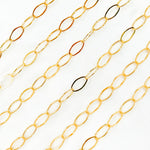 Load image into Gallery viewer, Buy Now 14K Gold-Filled Flat Oval Link Chain
