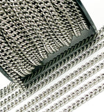 Load image into Gallery viewer, Sterling Silver Oxidized Curb Chain
