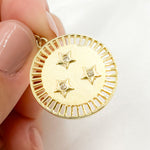 Load image into Gallery viewer, Silver Round Star Pendant