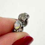 Load image into Gallery viewer, DC747. Diamond Sterling Silver Spacer Bead with Gemstone