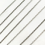 Load image into Gallery viewer, Buy Now Oxidized Sterling Silver Oval Rolo Chain
