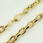 Load image into Gallery viewer, 14K Yellow Hollow Gold Smooth Oval Link Chain