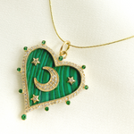 Load image into Gallery viewer, 14K Solid Gold Heart Pendant