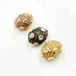 Load image into Gallery viewer, DC844. Diamond & Sterling Silver Oval Bead