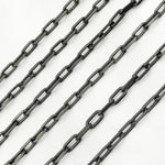 Load image into Gallery viewer, Oxidized 925 Sterling Silver Smooth Paperclip Chains