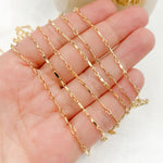 Load image into Gallery viewer, 568GF. 14K Gold Filled Dapped Bar Chain
