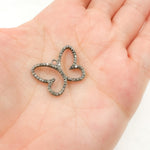 Load image into Gallery viewer, DC424. Diamond Sterling Silver Butterfly Pendant