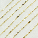 Load image into Gallery viewer, 14k Solid Gold Singapore Chain & Diamond Cut Oval Link Chain