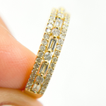 Load image into Gallery viewer, 14K Solid Gold Diamond Ring.