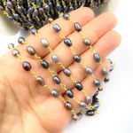 Load image into Gallery viewer, Buy Now Peacock Freshwater Pearl Wire Wrap Chain