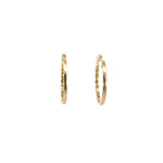 Load image into Gallery viewer, EHD56614EM. 14k Solid Gold Diamond and Emerald Hoops