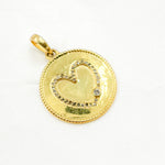 Load image into Gallery viewer, DP663. Diamond Sterling Silver Round Heart Pendant