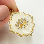 Load image into Gallery viewer, Sterling Silver Flower Enamel Pendant