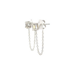 Load image into Gallery viewer, EFI52161. 14k Solid Gold Diamond Dangle Studs
