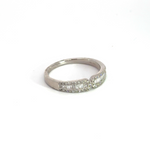Load image into Gallery viewer, 14k Solid White Gold Diamond Ring.