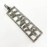 Load image into Gallery viewer, DP167. Diamond Sterling Silver Rectangle Pendant