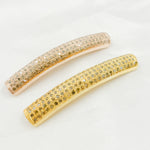 Load image into Gallery viewer, DC965. Diamond Sterling Silver Long Tube Connector