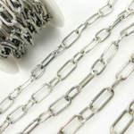 Load image into Gallery viewer, Buy Sterling Silver Paperclip Textured Link Chain