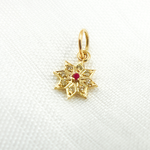 Load image into Gallery viewer, GDP431. 14K Solid Gold Diamond Star Charm