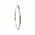 Load image into Gallery viewer, BNH68545. 14K Solid Yellow Gold Diamond and Gemstone Bangle
