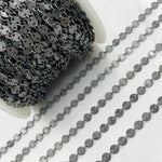 Load image into Gallery viewer, Oxidized Sterling Silver Disc Chain