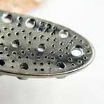 Load image into Gallery viewer, DC963. Diamond & Sterling Silver Curved Oval Connector with Gemstones