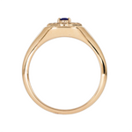Load image into Gallery viewer, RFA18438BS. 14K Solid Gold Diamond and Gemstone Ring