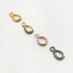 Load image into Gallery viewer, DC492. Diamond Sterling Silver Drop Bail