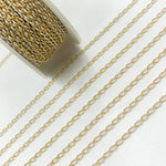 Load image into Gallery viewer, Sterling Silver Gold Plated White Enamel Cable Link Chains