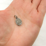 Load image into Gallery viewer, DC944. Diamond Sterling Silver Oval Charm