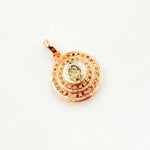 Load image into Gallery viewer, DC383. Diamond Sterling Silver Round Charm with Polki Diamond