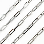 Load image into Gallery viewer, Oxidized Sterling Silver Paperclip Chain