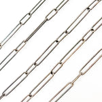 Load image into Gallery viewer, Black Rhodium Sterling Silver Smooth Long and Short Chain