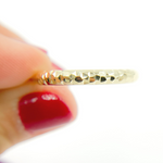 Load image into Gallery viewer, 14K Gold Diamond Cut Hoop Earrings