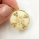 Load image into Gallery viewer, Sterling Silver Round Flower Pendant