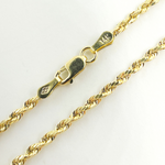 Load image into Gallery viewer, 14K30. 14K Solid Gold Rope Necklace
