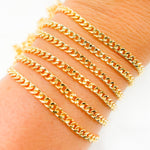 Load image into Gallery viewer, 62HRGF. 14K Gold Filled Flat Tight Curb Link Chain