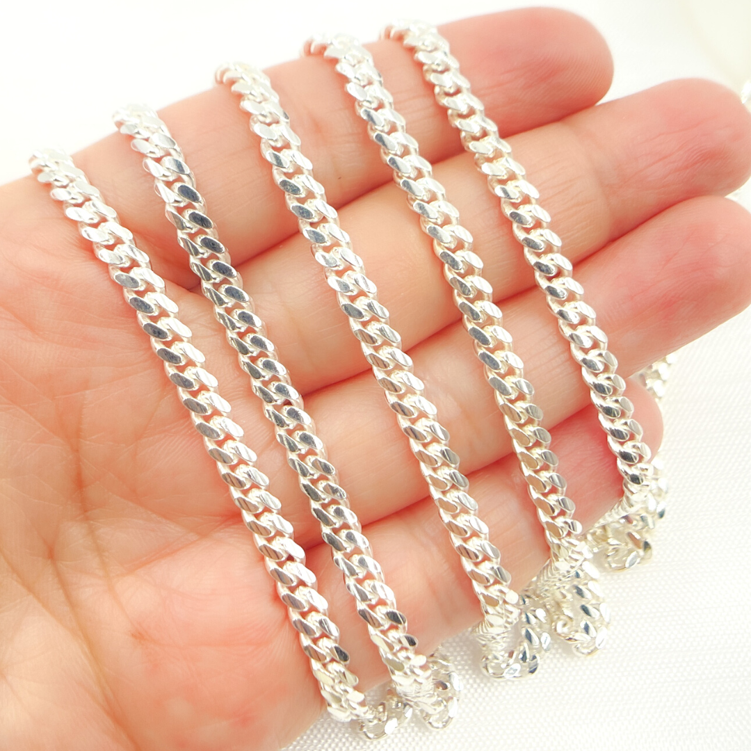 Z71SS. Sterling Silver Flat Curb Chain