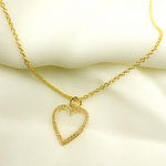 Load image into Gallery viewer, GDP02. 14K Solid Gold Diamond Heart Shape Charm